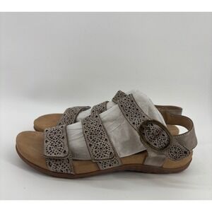 Aetrex Laney Quarter Strap Sandals Women's 9 Strappy Orthotic Tan
